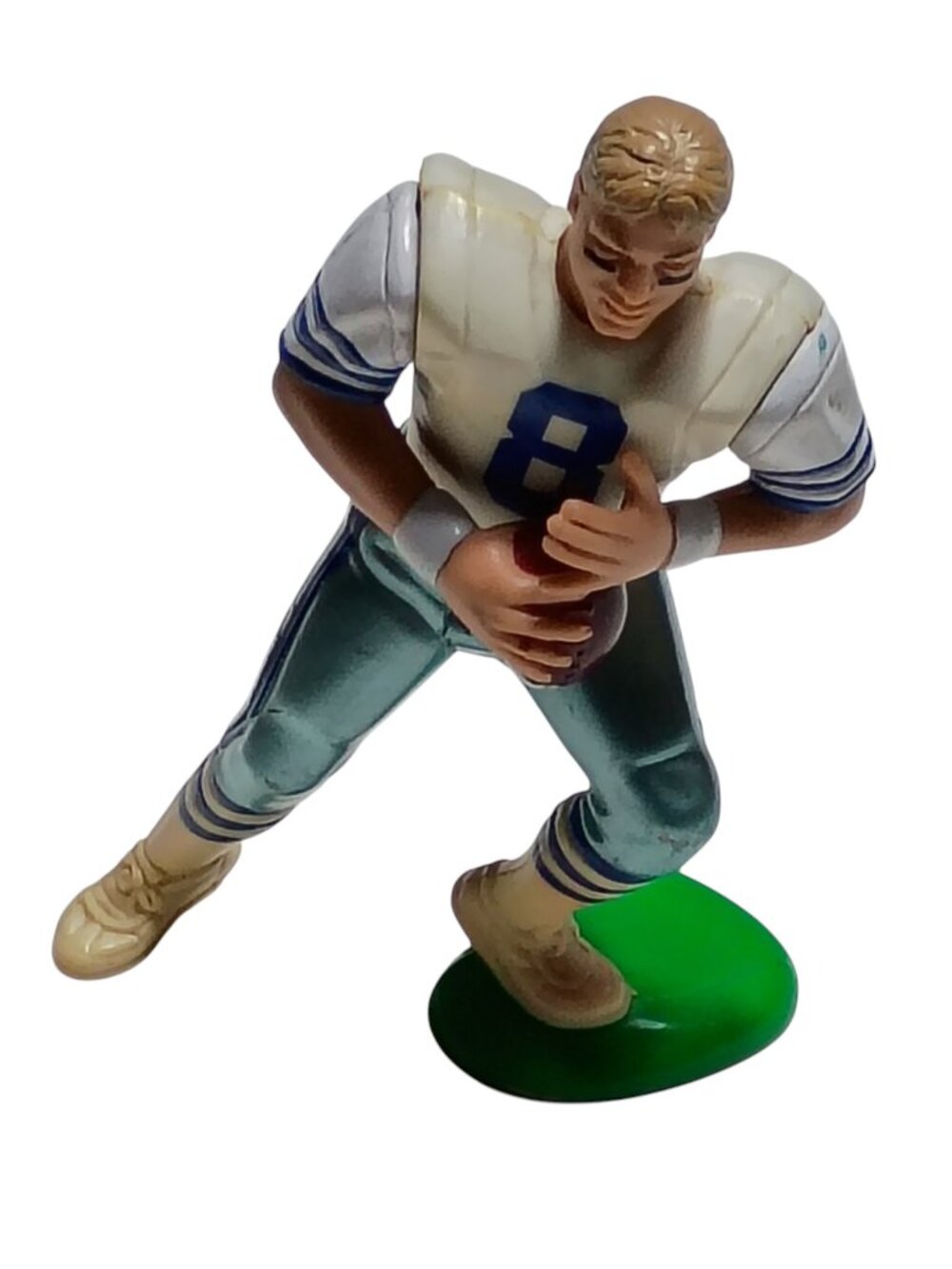 Nfl Troy Aikman Football Figure Tm 2000 Nflp Qbc China Green Base 4.5" Tall